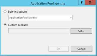 Changing App Pool Identity